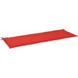 vidaXL Tuinbankkussen 150x50x3 cm oxford stof rood