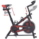 VidaXL-Hometrainer-met-hartslagsensoren-zwart-en-rood