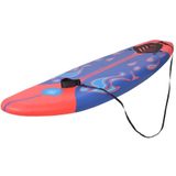 vidaXL Surfboard blauw en rood 170 cm