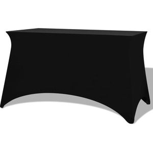 VidaXL Tafelhoes stretch zwart 243x76x74 cm 2 st