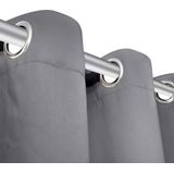 vidaXL Gordijn - Verduisterend - Grijs - Polyester - 270x245 cm