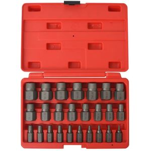 vidaXL - Schroefverwijderingsset - 25-delig - Staal - Inclusief Koffer