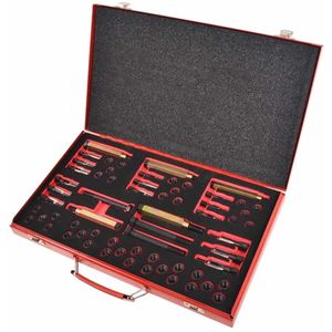 vidaXL Gloeibougie draad reparatie set M8 M9 M10 M12 63-delig