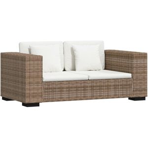 Vidaxl - 2-Sitzer Sofa Echtes Rattan
