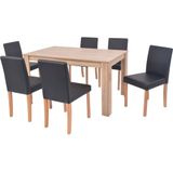 vidaXL-Eettafel-met-stoelen-kunstleer-en-eikenhout-zwart-7-st