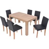 vidaXL-Eettafel-met-stoelen-kunstleer-en-eikenhout-zwart-7-st