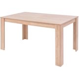 VidaXL Eettafel Set Kunstleer & Eikenhout Bruin 7 St.