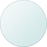 vidaXL - Tafelblad - Rond - Transparant - Gehard Glas - Diameter 400 mm