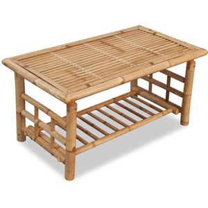 vidaXL - Salontafel - bamboe - 90x50x45 - cm