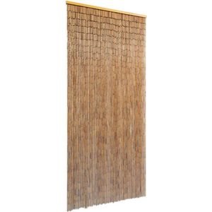 Deurgordijn 90X200 Cm Bamboe 90 x 200 cm Bruin