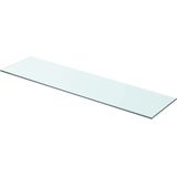vidaXL Regalboden Glas Transparent 80x20 cm