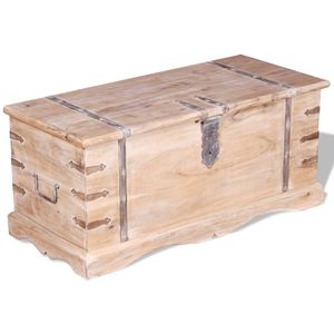 vidaXL Truhe Akazienholz