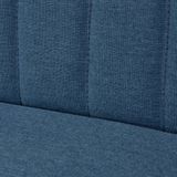 Sofa Stoff 117x55,5x77 cm Blau Vidaxl
