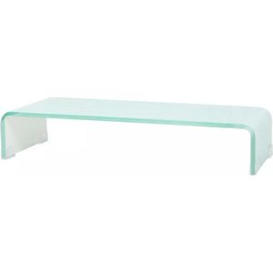 vidaXL-TV-meubel/monitorverhoger-60x25x11-cm-glas-groen-groen