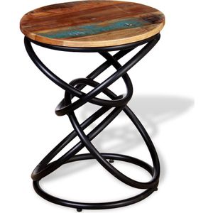 vidaXL - Bijzettafel - Hout - Antiek - Massief - Gerecycled