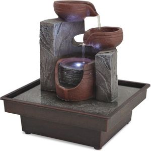 vidaXL - Binnenfontein - met - LED-verlichting - polyresin