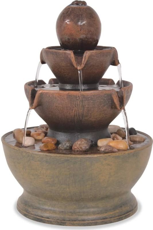 vidaXL - Binnenfontein - met - pomp - polyresin