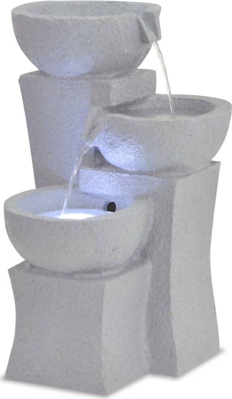 vidaXL - Binnenfontein - met - LED-verlichting - polyresin