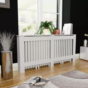 vidaXL Radiatorombouw wit MDF 172 cm
