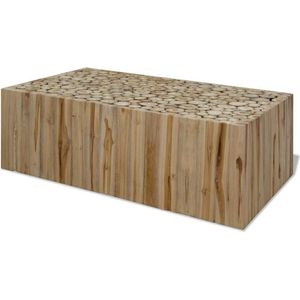 vidaXL - Salontafel - Teakhout - 90x50x30 cm