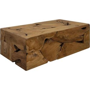 vidaXL Couchtisch 90x50x30 cm Teakholz Braun