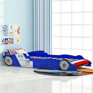 vidaXL-Kinderbed-raceauto-blauw-90x200-cm