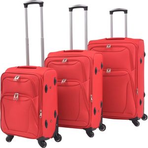 VidaXL-Trolleyset-rood-3-delig