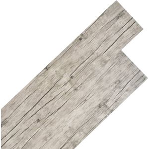 vidaXL Vloerplanken niet-zelfklevend 5,26 m?? 2 mm PVC washed eiken