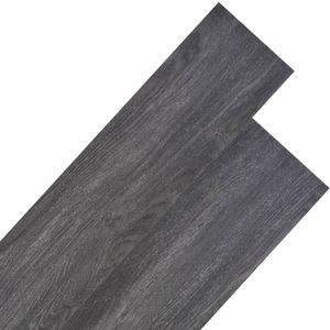vidaXL - Vloerplanken - niet-zelfklevend - 5,26 - m² - 2 - mm - PVC - zwart - en - wit