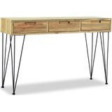 VidaXL Wandtafel 120x35x76 cm Massief Teakhout