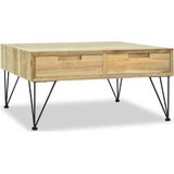 VidaXL Salontafel 80x80x40 cm - Massief Teakhout