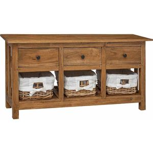 vidaXL Dressoir 100x30x50 cm massief mahoniehout
