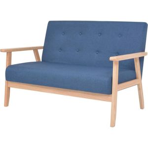 vidaXL 2-Sitzer-Sofa Stoff Blau