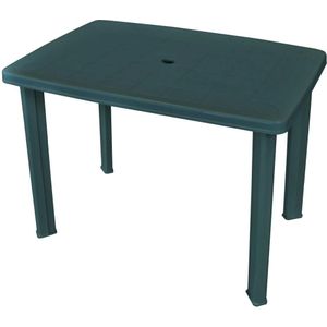 vidaXL Gartentisch, Outdoor Tisch Grün 101 x 68 x 72 cm Kunststoff