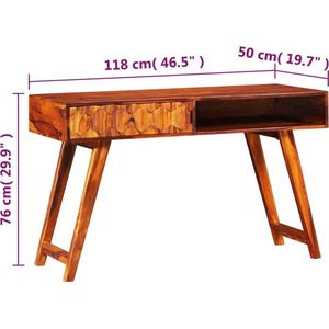 vidaXL-Schrijftafel-118x50x76-cm-massief-sheeshamhout