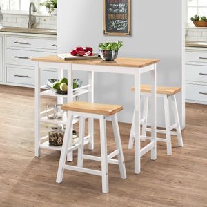 Vidaxl - Bar Set 3 Stück mdf Weiß