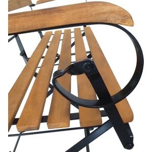 vidaXL Gartenbank Klappbar 112 cm Massivholz Akazie