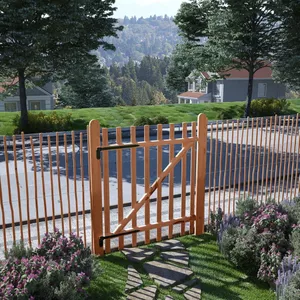 vidaXL - Tuinpoort - Grenenhout - Groen geïmpregneerd - 100 x 125 cm