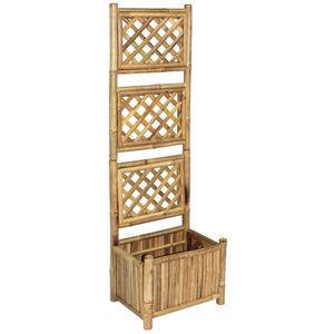 Plantenbak Verhoogd Met Kas 110X54X120 Cm Massief