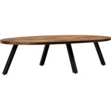 Vidaxl - Couchtisch Recyceltes Massivholz Teak Oval 120x60x30 cm