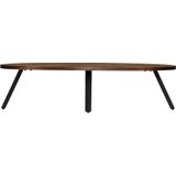 Vidaxl - Couchtisch Recyceltes Massivholz Teak Oval 120x60x30 cm