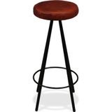 Barhocker 4 Stk. Echtleder Vidaxl