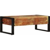 VidaXL Salontafel 3 Lades 100x50x35 cm Massief Gerecycled Hout