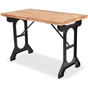 vidaXL Esstisch Massivholz Tanne 122x65x82 cm