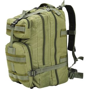 vidaXL-91382-Rugzak-legerstijl-50-L-olijfgroen