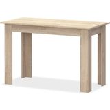 vidaXL-Eettafel-en-banken-spaanplaat-eikenkleur-3-st