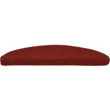 vidaXL Trapmatten - Bordeaux Rood - Polypropyleen - 15 Stuks