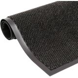 Deurmat - Zwart - Getuft Polypropeen - Antislip Achterkant