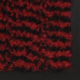 vidaXL Droogloopmat - Rood - Getuft Polypropeen - Flexibele Anti-Slip Achterkant