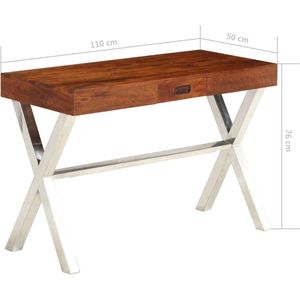 vidaXL-Bureau-110x50x76-cm-massief-acaciahout-en-honingafwerking